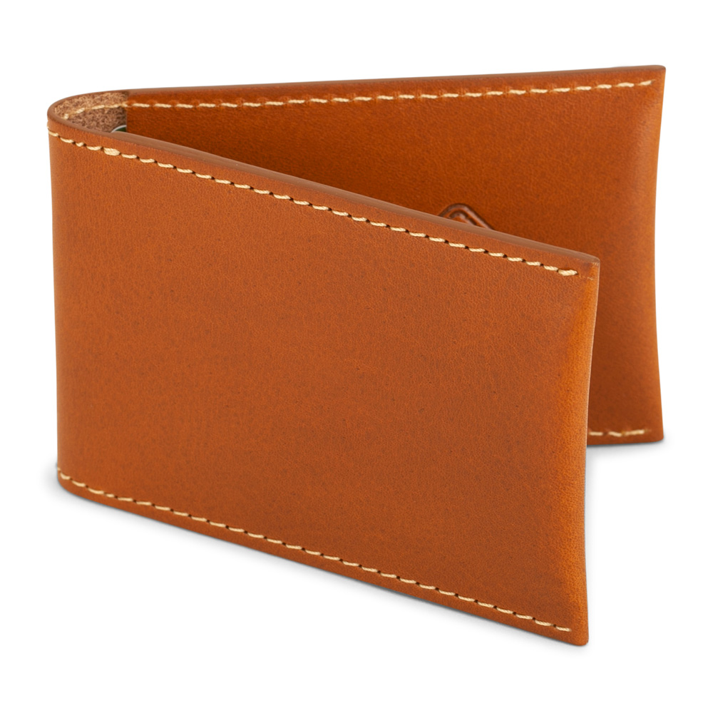 Mini Leather Belt Pouch, Ideal credit or business card holder. Cognac Color